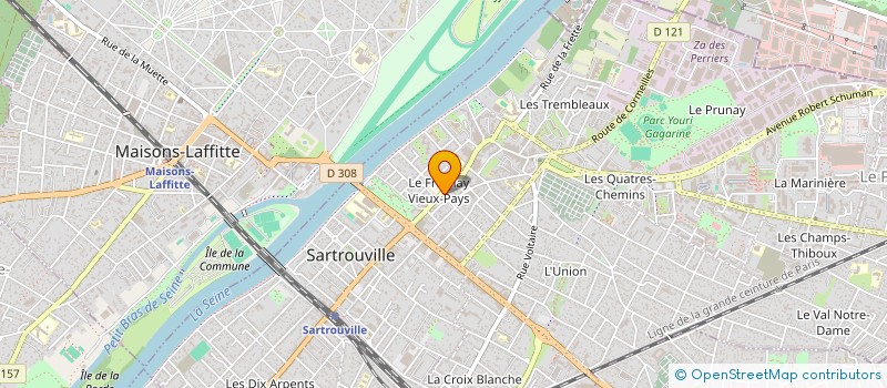 localisation de l'entreprise MONSIEUR FRANCISCO FERREIRA DA SILVA à SARTROUVILLE