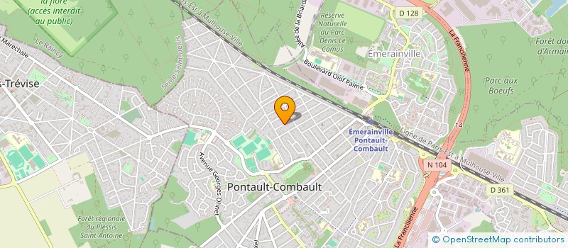 localisation de l'entreprise MONSIEUR FRANCISCO FREITAS DE OLIVIERA à PONTAULT-COMBAULT