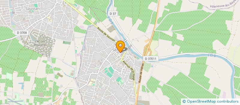 localisation de l'entreprise MONSIEUR FRANCISCO GIMENEZ  SERIGNAN