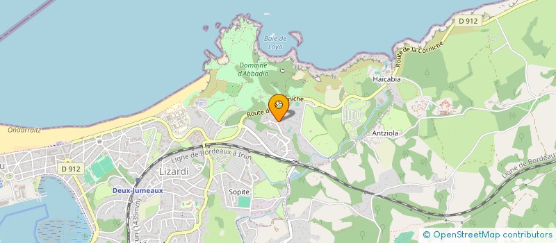 localisation de l'entreprise MONSIEUR FRANCISCO GOLPE  HENDAYE