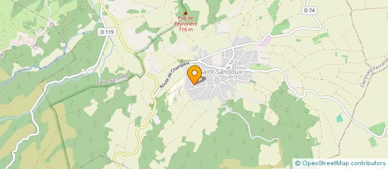 localisation de l'entreprise MONSIEUR FRANCISCO GOMEZ  SAINT-SANDOUX