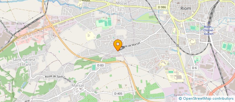 localisation de l'entreprise MONSIEUR FRANCISCO MANUEL PEREZ  RIOM