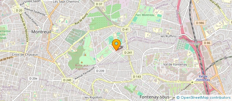 localisation de l'entreprise MONSIEUR FRANCISCO MARTINS à MONTREUIL