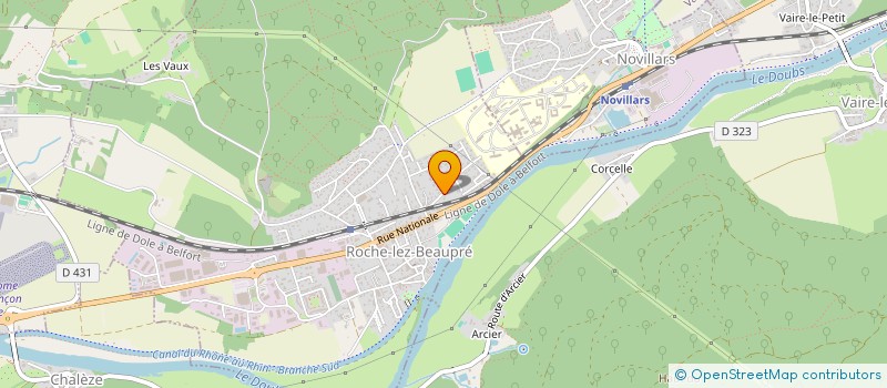 localisation de l'entreprise MONSIEUR FRANCISCO NICOLAS EGEA  ROCHE-LEZ-BEAUPRE