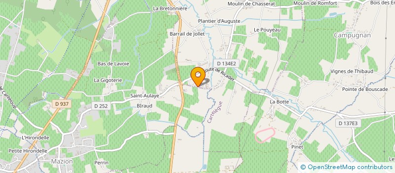 localisation de l'entreprise MONSIEUR FRANCISCO PAIVA  CARTELEGUE