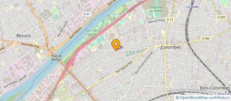 localisation de l'entreprise MONSIEUR FRANCISCO RODRIGUES à COLOMBES