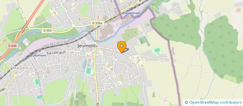 localisation de l'entreprise MONSIEUR FRANCISCO RODRIGUEZ  JEUMONT