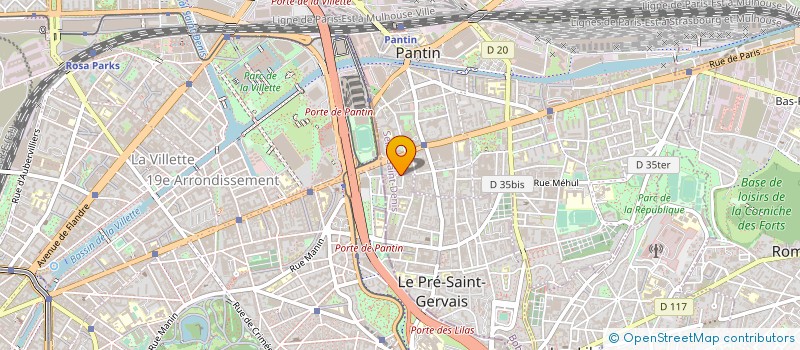 localisation de l'entreprise MONSIEUR FRANCISCO RODRIGUEZ ALONSO  PANTIN