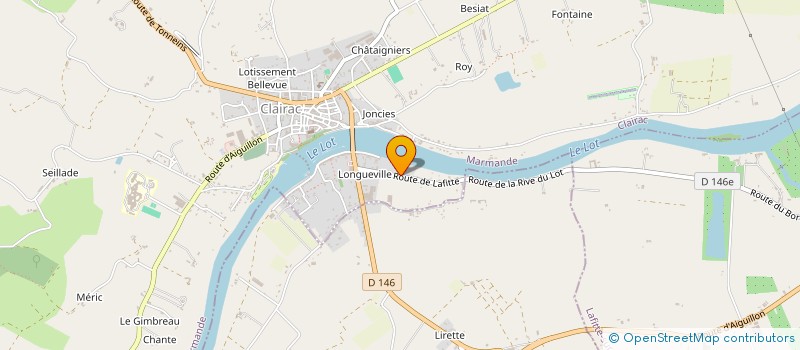 localisation de l'entreprise MONSIEUR FRANCISCUS KLABBERS  CLAIRAC