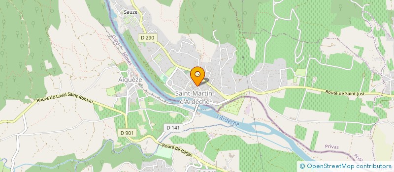 localisation de l'entreprise MONSIEUR FRANCISCUS VAN RIEL  SAINT-MARCEL-D' ARDECHE