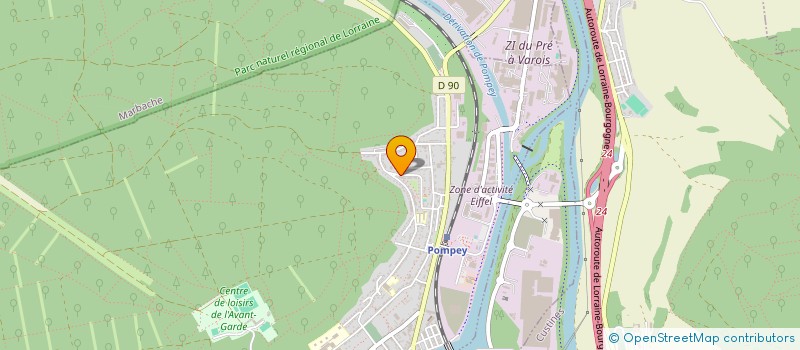 localisation de l'entreprise MONSIEUR FRANCISQUE EMILE  POMPEY