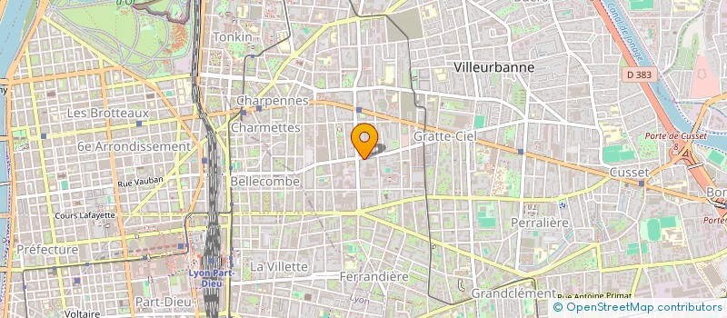 localisation de l'entreprise MONSIEUR FRANCISQUE FAVRE  VILLEURBANNE