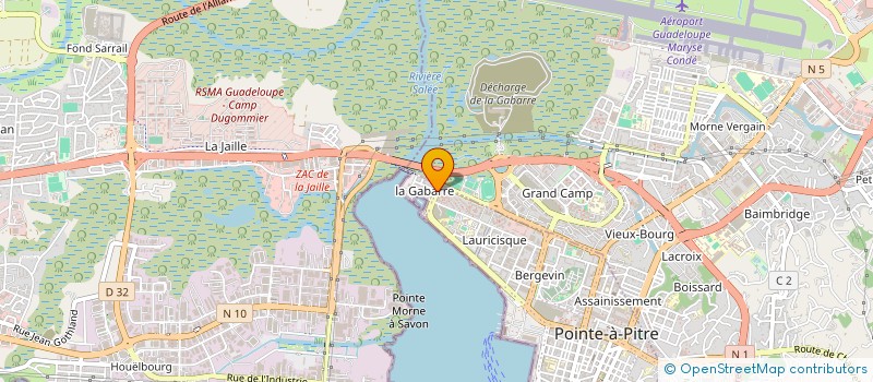 localisation de l'entreprise MONSIEUR FRANCIUS GOB  POINTE A PITRE