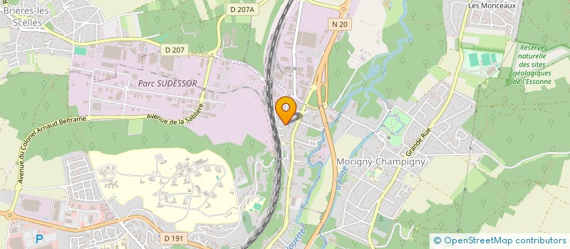 localisation de l'entreprise MONSIEUR FRANCK ABAMBA ONDOA  ETAMPES