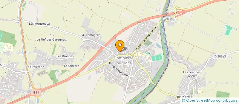 localisation de l'entreprise MONSIEUR FRANCK ABERGEL  DOMPIERRE-SUR-MER