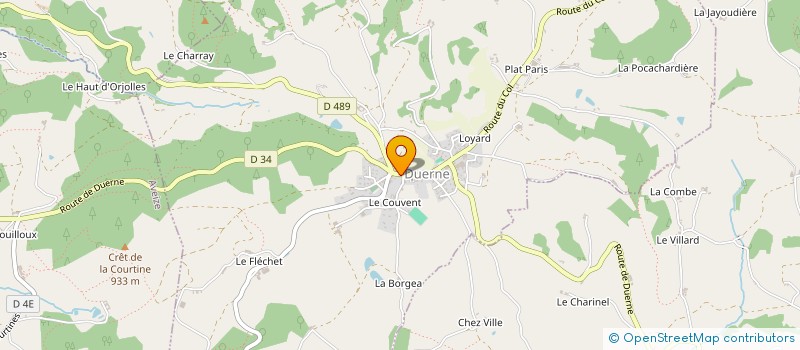 localisation de l'entreprise MONSIEUR FRANCK AGERON à DUERNE