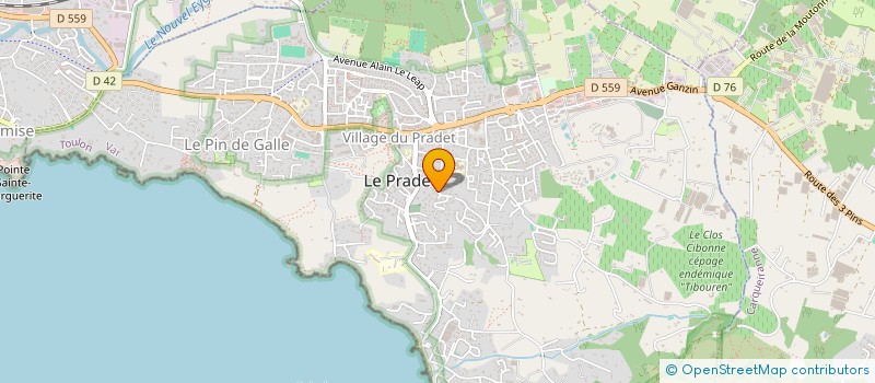 localisation de l'entreprise MONSIEUR FRANCK AIMAR  LE PRADET