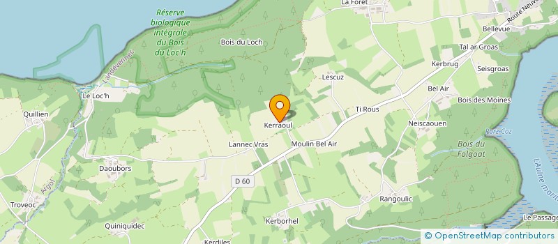 localisation de l'entreprise MONSIEUR FRANCK AIMERIE  LANDEVENNEC