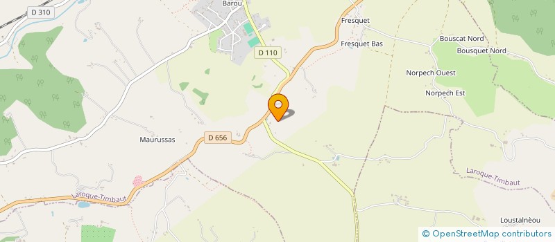 localisation de l'entreprise MONSIEUR FRANCK ALVES  LAROQUE-TIMBAUT