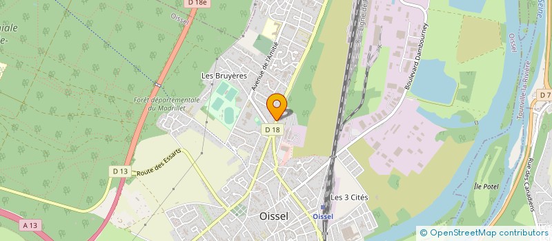 localisation de l'entreprise MONSIEUR FRANCK AMARE à OISSEL