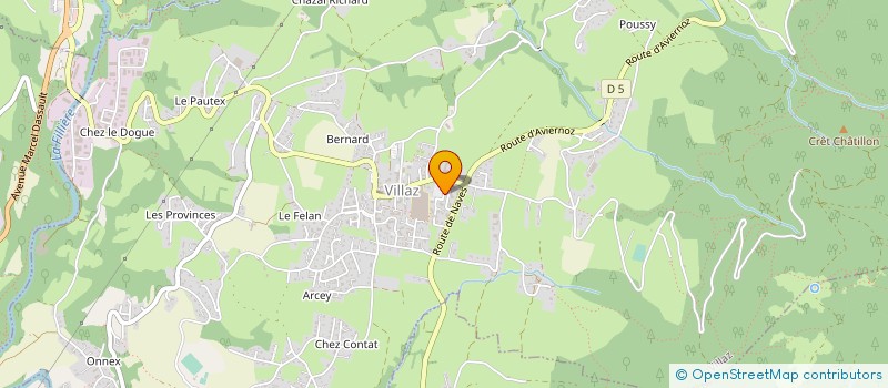 localisation de l'entreprise MONSIEUR FRANCK ANDRE  VILLAZ