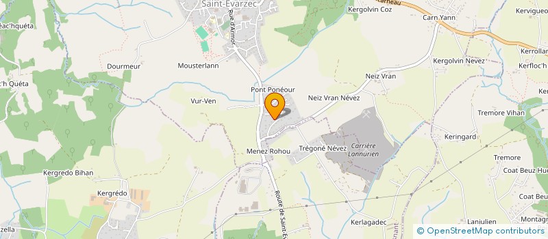 localisation de l'entreprise MONSIEUR FRANCK ANDRE  SAINT-EVARZEC