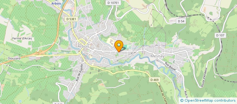 localisation de l'entreprise MONSIEUR FRANCK ARMAND  ARBOIS