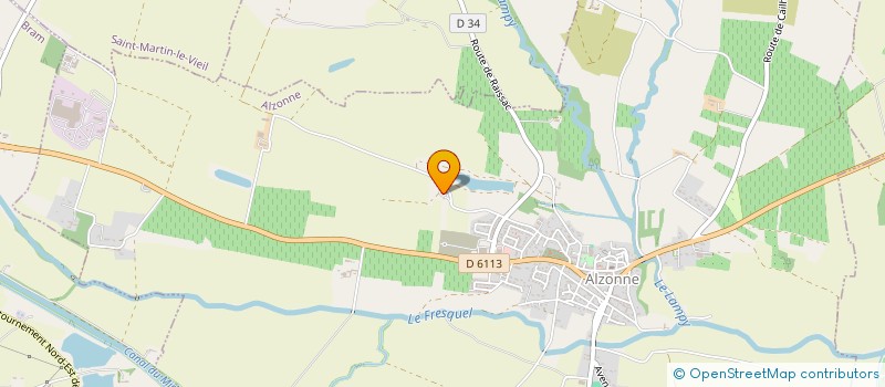 localisation de l'entreprise MONSIEUR FRANCK ARNAUD  ALZONNE