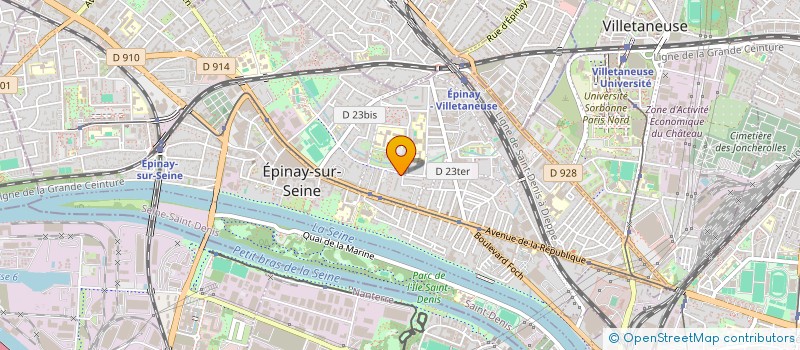 localisation de l'entreprise MONSIEUR FRANCK-ARNAUD TCHUENTE DJOUM à EPINAY SUR SEINE