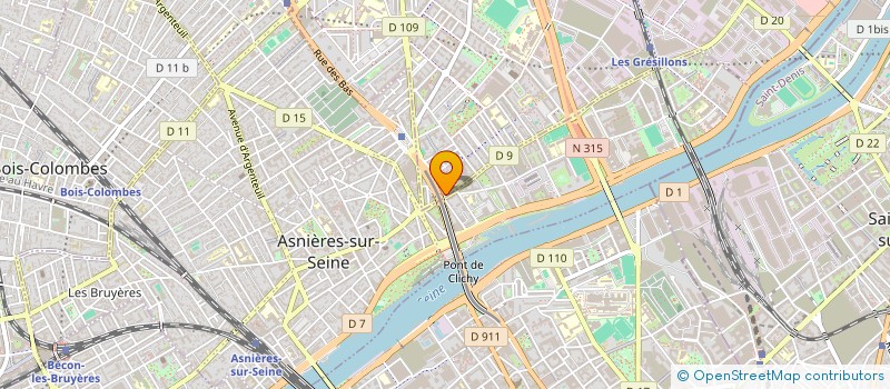 localisation de l'entreprise MONSIEUR FRANCK ARNAULD BLESSO DAKO  GENNEVILLIERS