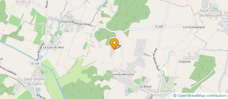 localisation de l'entreprise MONSIEUR FRANCK AUDEBERT  CRAVANS