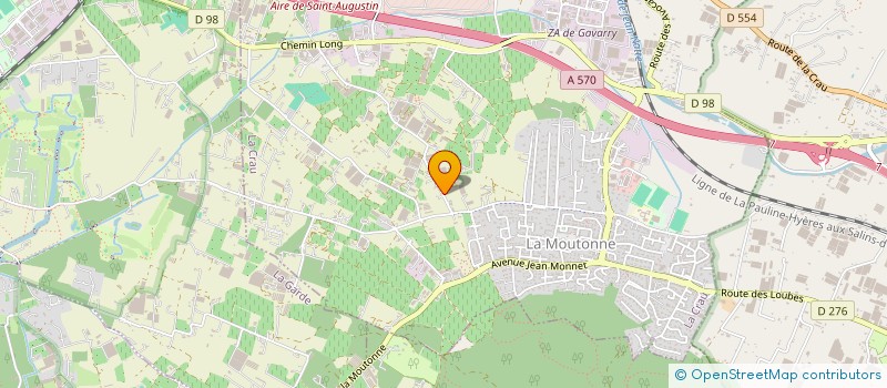 localisation de l'entreprise MONSIEUR FRANCK AUGIAS  LA CRAU