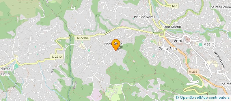 localisation de l'entreprise MONSIEUR FRANCK AUGSBURGER à VENCE