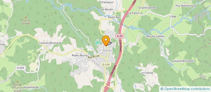 localisation de l'entreprise MONSIEUR FRANCK AUPETIT à RAZES
