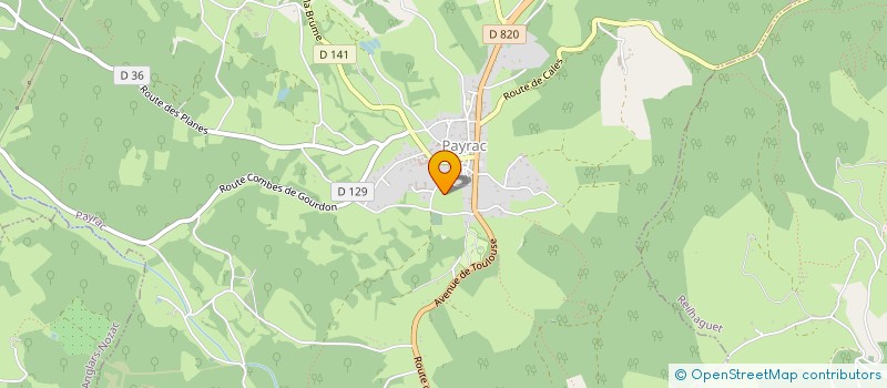 localisation de l'entreprise MONSIEUR FRANCK AUSTRUY  PAYRAC