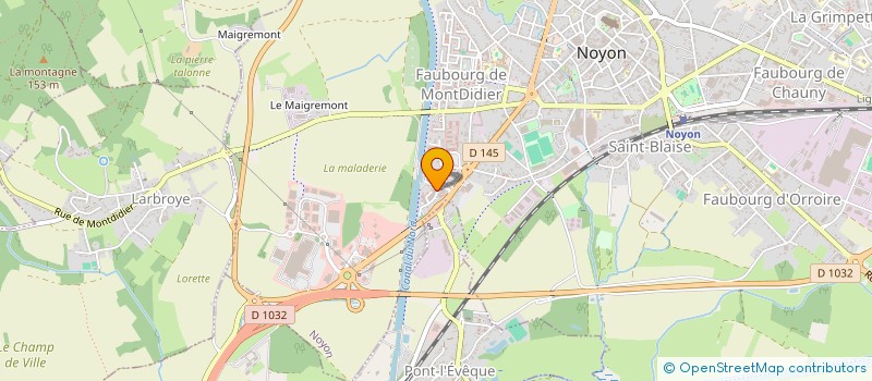 localisation de l'entreprise MONSIEUR FRANCK AUVRE  NOYON