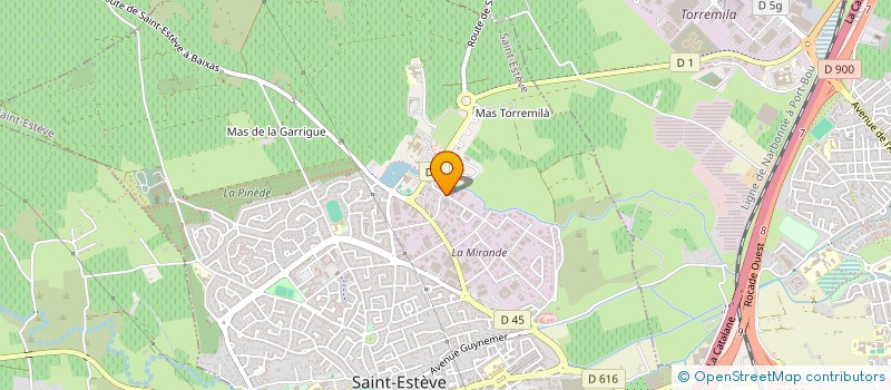 localisation de l'entreprise MONSIEUR FRANCK BACH  SAINT-ESTEVE