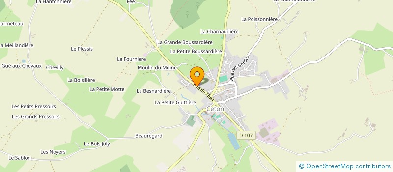 localisation de l'entreprise MONSIEUR FRANCK BACQUET à CETON