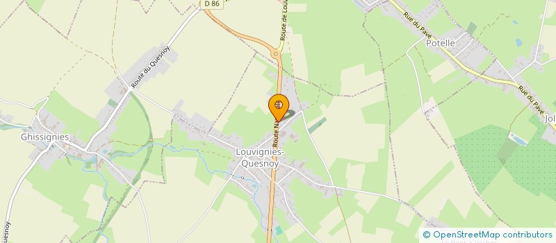 localisation de l'entreprise MONSIEUR FRANCK BACRO à LOUVIGNIES-QUESNOY