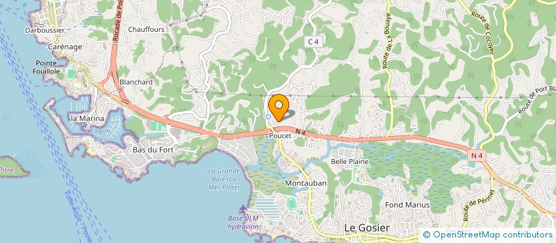 localisation de l'entreprise MONSIEUR FRANCK BAGASSIEN  LE GOSIER