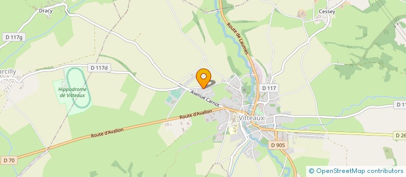 localisation de l'entreprise MONSIEUR FRANCK BAILLIET  VITTEAUX