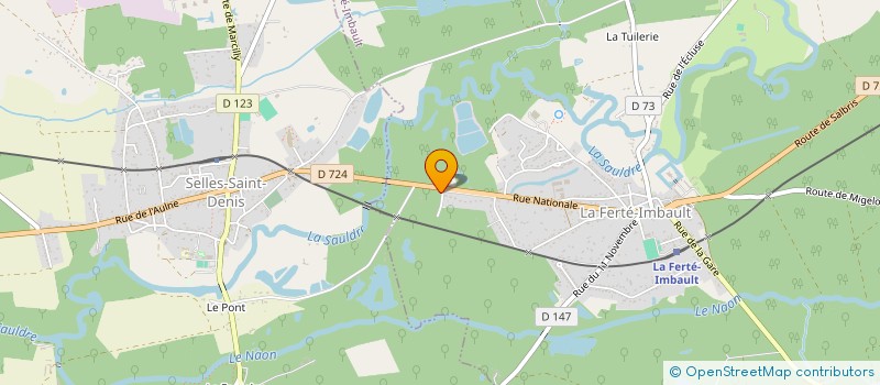 localisation de l'entreprise MONSIEUR FRANCK BAILLIEUL  LA FERTE-IMBAULT