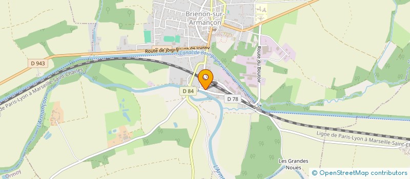 localisation de l'entreprise MONSIEUR FRANCK BAILLON  BRIENON-SUR-ARMANCON