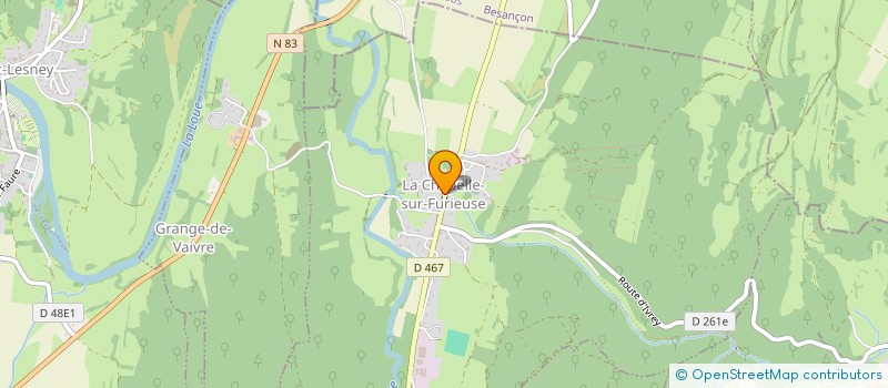 localisation de l'entreprise MONSIEUR FRANCK BAILLY  CHAUX-CHAMPAGNY