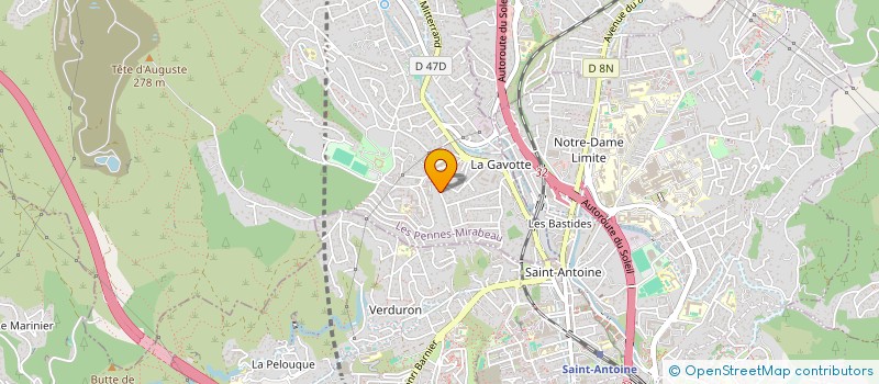 localisation de l'entreprise MONSIEUR FRANCK BALLIGAND à LES PENNES-MIRABEAU