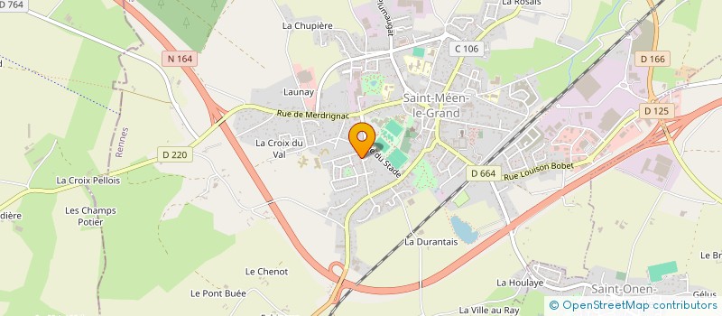 localisation de l'entreprise MONSIEUR FRANCK BARBIER  SAINT-MEEN-LE-GRAND