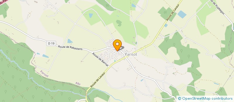 localisation de l'entreprise MONSIEUR FRANCK BARONI  PARISOT