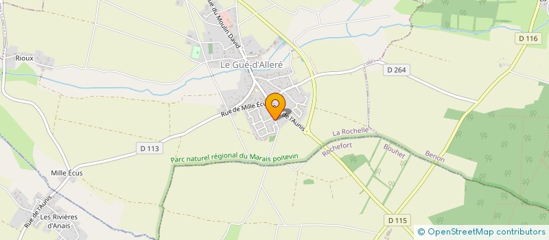 localisation de l'entreprise MONSIEUR FRANCK BARRE à LE GUE-D'ALLERE