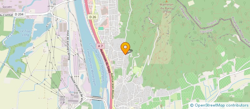 localisation de l'entreprise MONSIEUR FRANCK BARRE  BOLLENE