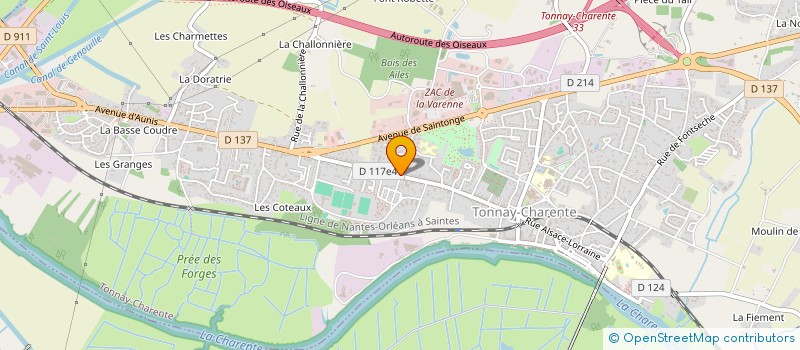 localisation de l'entreprise MONSIEUR FRANCK BASCOU  TONNAY-CHARENTE